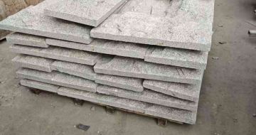 铜川芝麻白蘑菇石，自然面