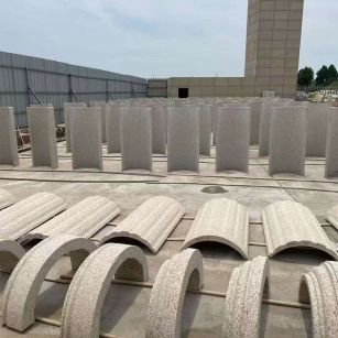 铜川黄金麻别墅柱皮 异形 线条定制