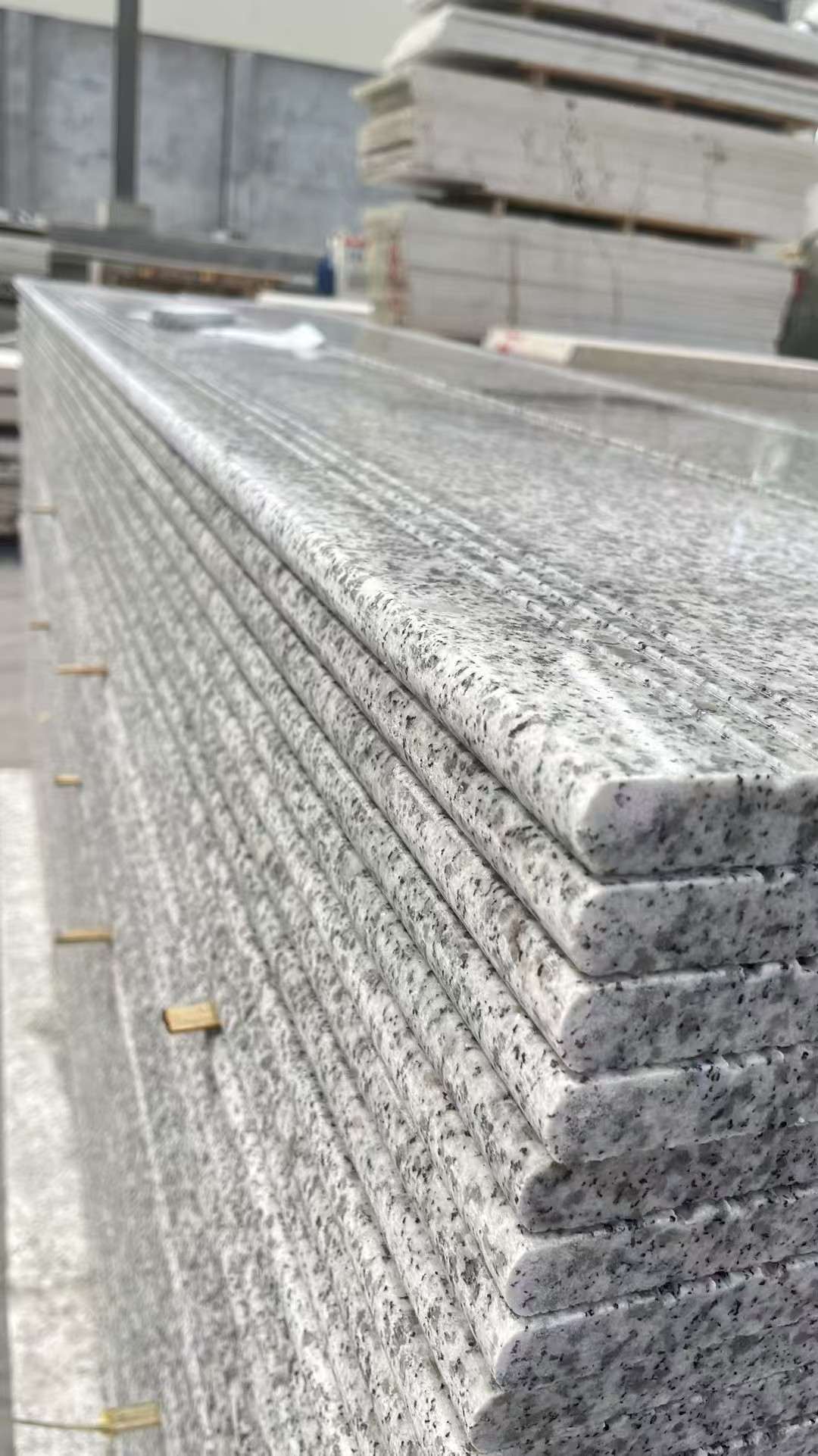 铜川芝麻白楼梯踏步 花岗岩楼梯板材