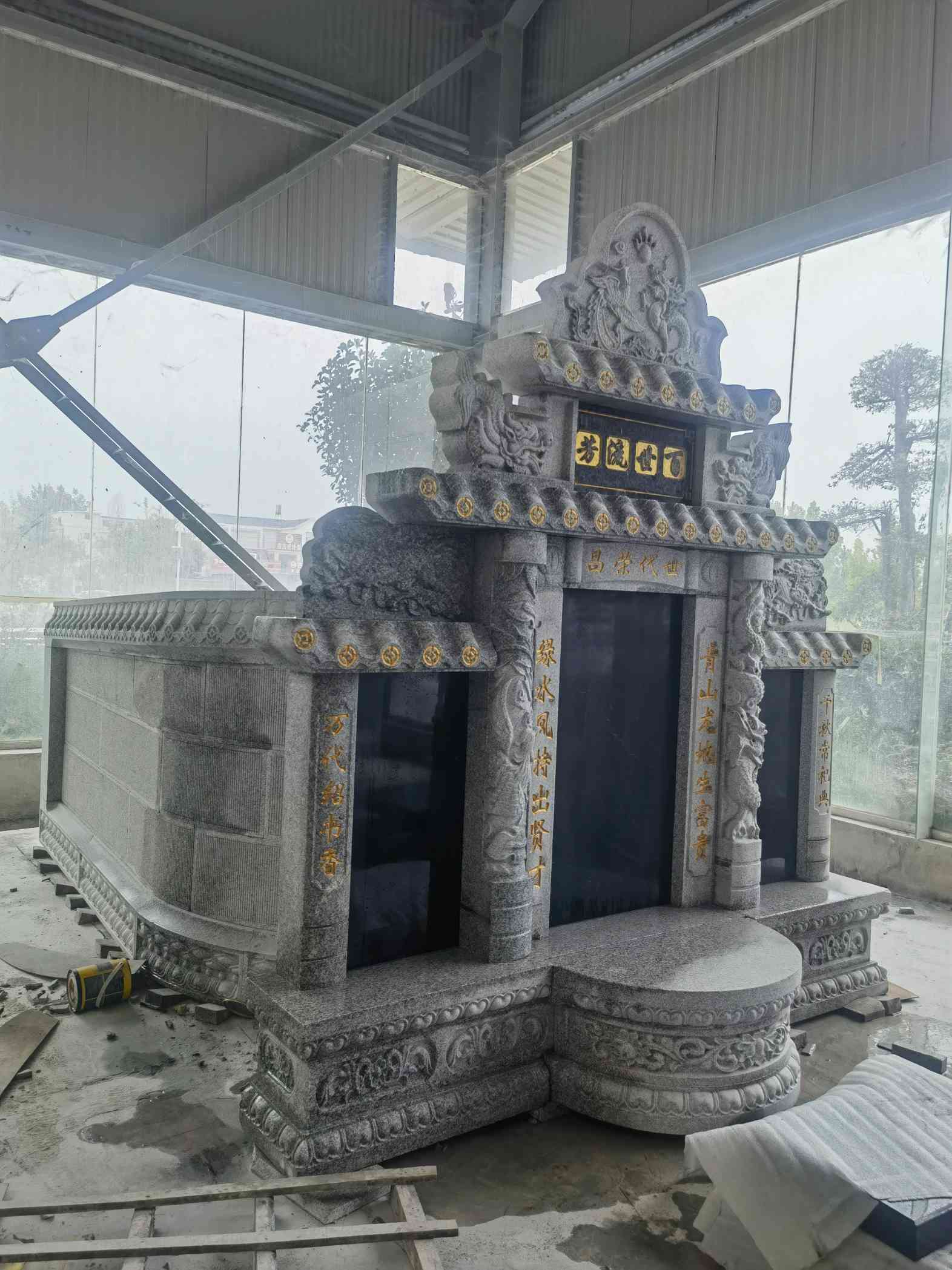 铜川套墓 墓碑 围坟石 异形定制